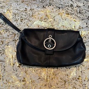 Coach Purse with Wristlet in Black